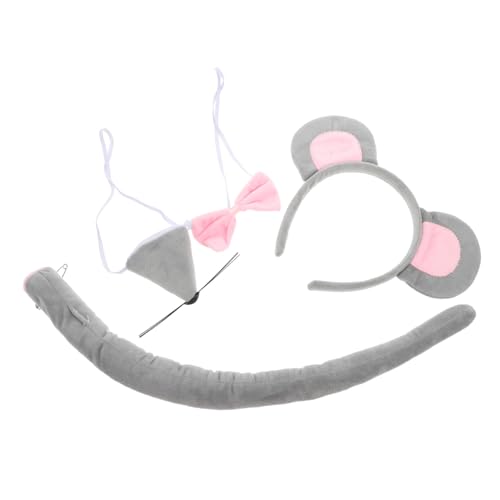 FIXOSHEE Niedliches Maus Kostüm Set mit Ohren Stirnband Rosa Fliege und Nase Sanft und Leicht für Damen Karneval Fasching Geburtstag und Cosplay FIXOSHEE Niedliches Maus Kostüm Set mit Ohren Stirnband Rosa Fliege und Nase Sanft und Leicht für Damen Karneval Fasching Geburtstag und Cosplay von FIXOSHEE