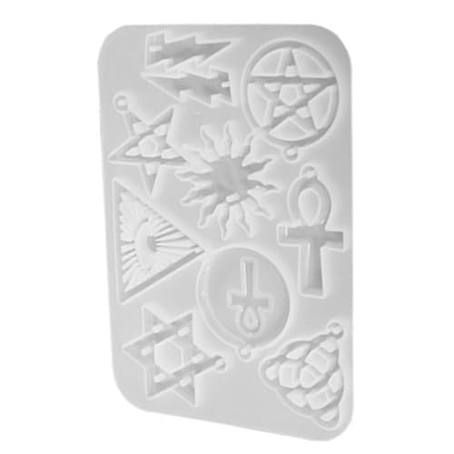 FIXOSHEE Non stick Silikonform für DIY Schmuckherstellung Pentagramm Ohrring Anhänger Form Flexible Gießform für Kleine Anhänger Kreative Harzform für Einzigartige Schmuckstücke FIXOSHEE Non stick Silikonform für DIY Schmuckherstellung Pentagramm Ohrring Anhänger Form Flexible Gießform für Kleine Anhänger Kreative Harzform für Einzigartige Schmuckstücke von FIXOSHEE