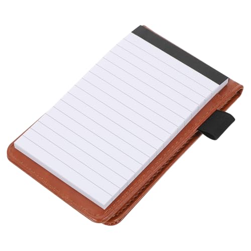 FIXOSHEE Notizblock Braun Kleines Liniertes Büro pocket notizbuch Multifunktional Tragbares Memo notepad für Arbeit und Alltag von FIXOSHEE