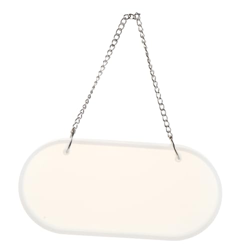FIXOSHEE Ovales Silikon DIY Mold mit Kette Glatte Oberfläche Stabile Gießform für Türschild Basteln Personalisierbar für Harzkunst und Wohnaccessoire Herstellung von FIXOSHEE