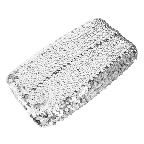 FIXOSHEE Pailletten Elastikband Dekorativer Stoffbesatz für DIY Nähprojekte Handgefertigter Kostümbesatz Vielseitig Einsetzbar für Kleidung Vorhänge und Accessoires Silberfarben FIXOSHEE Pailletten Elastikband Dekorativer Stoffbesatz für DIY Nähprojekte Handgefertigter Kostümbesatz Vielseitig Einsetzbar für Kleidung Vorhänge und Accessoires Silberfarben von FIXOSHEE