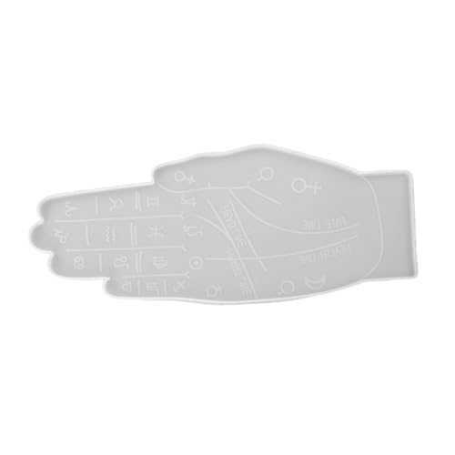 FIXOSHEE Palmistry Silikonform Untersetzer Gießform für Aufbewahrungstablett DIY Handförmiges Originelles Design für Zuhause Büro Bar Dekoration von FIXOSHEE