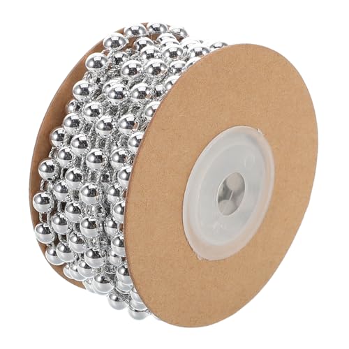 FIXOSHEE Perlenkette Halbkreis Abs Baumwollfaden Perlenstrang für DIY Schmuckherstellung Halsketten Armbänder Basteln Zubehör Silber FIXOSHEE Perlenkette Halbkreis Abs Baumwollfaden Perlenstrang für DIY Schmuckherstellung Halsketten Armbänder Basteln Zubehör Silber von FIXOSHEE