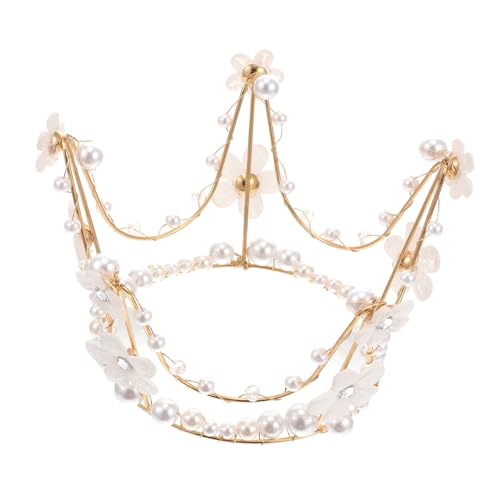 FIXOSHEE Perlenkronen Tortenaufsatz Edle Geburtstags Partytorte Dekoration Eleganter Brautschmuck für Hochzeit Verlobung und Festlichkeiten Stilvoller Tortendeko haarschmuck FIXOSHEE Perlenkronen Tortenaufsatz Edle Geburtstags Partytorte Dekoration Eleganter Brautschmuck für Hochzeit Verlobung und Festlichkeiten Stilvoller Tortendeko haarschmuck von FIXOSHEE