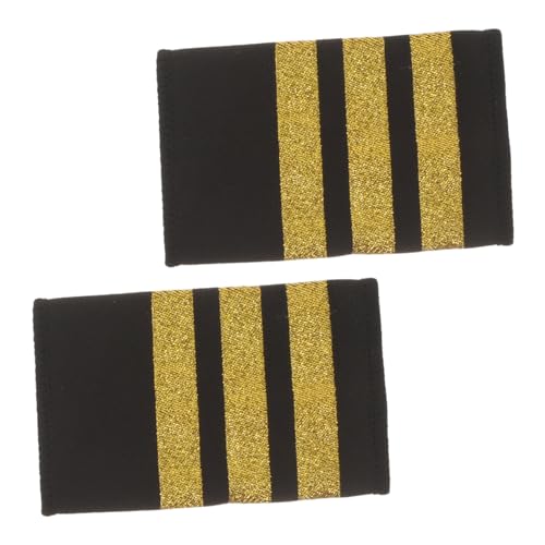 FIXOSHEE Pilot Uniform Epauletten Gold Streifen Schulterklappen aus Robustem Webmaterial für Piloten Trainees und Kostüm Professionelle Uniform Dekoration für Stilvolle Auftritte FIXOSHEE Pilot Uniform Epauletten Gold Streifen Schulterklappen aus Robustem Webmaterial für Piloten Trainees und Kostüm Professionelle Uniform Dekoration für Stilvolle Auftritte von FIXOSHEE