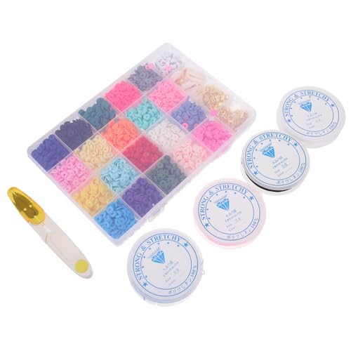 FIXOSHEE Polymer Clay Perlen Farben DIY Armband Bastelset Freundschaftsarmband Zubehör Leicht Langlebig für Schmuckherstellung und Kreative Bastelideen von FIXOSHEE