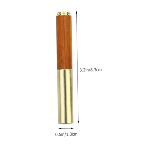 FIXOSHEE Retro Mini Füllfederhalter aus Messing und Holz Kompakter Tragbarer Schreibstift für Schüler Kalligraphie Leicht und Langlebig für Junge Mädchen von FIXOSHEE