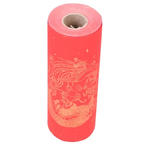 FIXOSHEE Rotes Xuan Reispapierrolle Lang Breit Blanko Kalligraphiepapier mit Hoher Tintenaufnahme Reißfest Luftdurchlässig Natürliche Reispapierqualität für Chinesische Neujahrs und FIXOSHEE Rotes Xuan Reispapierrolle Lang Breit Blanko Kalligraphiepapier mit Hoher Tintenaufnahme Reißfest Luftdurchlässig Natürliche Reispapierqualität für Chinesische Neujahrs und von FIXOSHEE