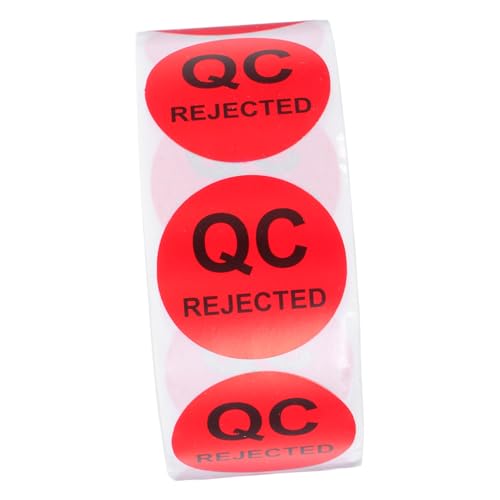 FIXOSHEE Rund Qc Qualitätskontrollaufkleber Selbstklebend mit Schwarzem Text Einfache Anwendung Haftstarkes Papiermaterial für Lager Produktion Inventar und Produktprüfung FIXOSHEE Rund Qc Qualitätskontrollaufkleber Selbstklebend mit Schwarzem Text Einfache Anwendung Haftstarkes Papiermaterial für Lager Produktion Inventar und Produktprüfung von FIXOSHEE