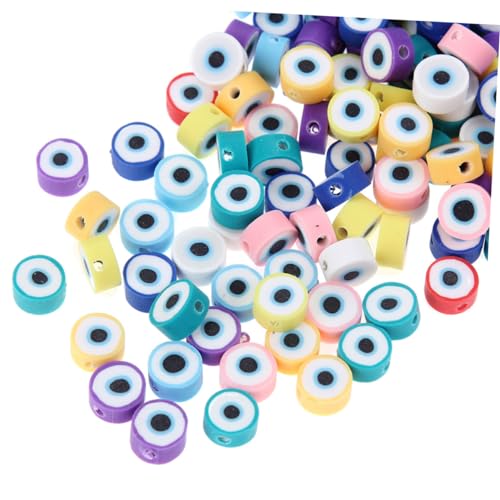 FIXOSHEE Runde Augenperlen DIY Polymer Clay Spacer Perlen für Schmuckherstellung Armbänder und Ohrringe Bastelset für Erwachsene FIXOSHEE Runde Augenperlen DIY Polymer Clay Spacer Perlen für Schmuckherstellung Armbänder und Ohrringe Bastelset für Erwachsene von FIXOSHEE