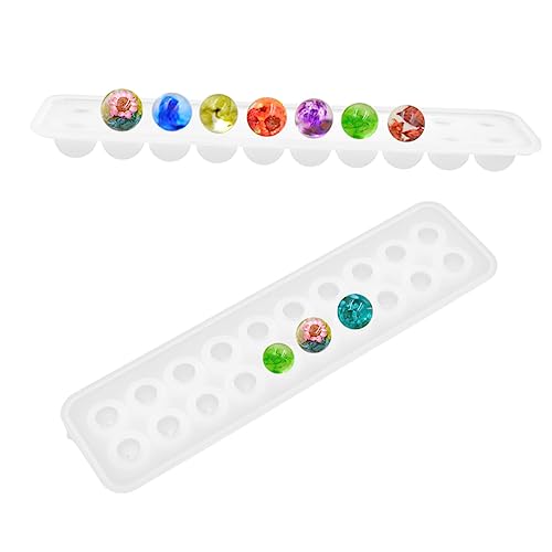 FIXOSHEE Runde Silikonform für Schmuckherstellung DIY Epoxidharz Gießform für Anhänger und Ohrringe Transparentes Silikon Flexible Anwendung für und Projekte von FIXOSHEE