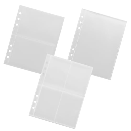 FIXOSHEE Sammelkarten Album Nachfüllseiten Halbtransparente Matte Klarsichtfolien mit Fächern Langlebige PP Foto Kartenhüllen für Ringbücher und Kartenorganisation FIXOSHEE Sammelkarten Album Nachfüllseiten Halbtransparente Matte Klarsichtfolien mit Fächern Langlebige PP Foto Kartenhüllen für Ringbücher und Kartenorganisation von FIXOSHEE