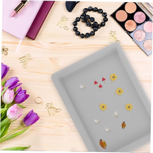 FIXOSHEE Schmuck organizer Tray mit Fächern Eleganter Schmuckaufbewahrung Organizer für Ringe und Armbänder Stapelbar Schmuckdisplay für Zuhause und Schmuckladen Platzsparend Praktisch von FIXOSHEE
