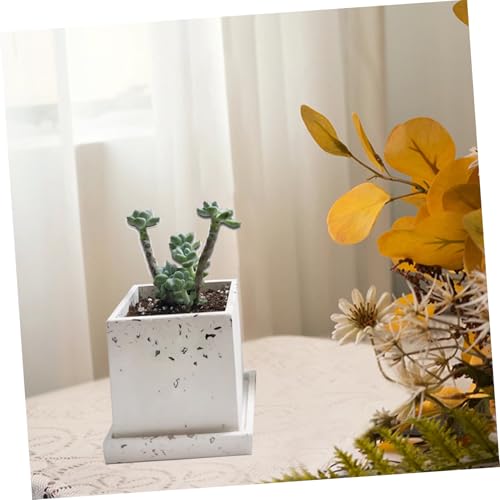 FIXOSHEE Silikon Blumentopf Gießform mit Untertasse Bruchsichere DIY Pflanzgefäß Form für Epoxidharz Individuell Gestaltbar mit Farben und Glitzer Einfach zu Entformen und Reinigen von FIXOSHEE