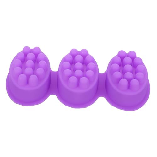 FIXOSHEE Silikon Seifenform Oval Massageform Weiche Antihaft Seifenform für DIY Seifenherstellung Handgemachte Seife Kavitätenform Einfach zu Reinigen Bpa frei Langlebig von FIXOSHEE