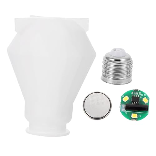 FIXOSHEE Silikonform Gießform für Epoxidharz Flexible DIY Resin Mold in Glühbirnenform Transparent Wiederverwendbar für Kreative Bastelarbeiten und Dekorationen von FIXOSHEE