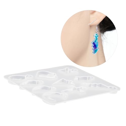 FIXOSHEE Silikonform Kronen Anhänger DIY Schmuck Gießform Flexibel Langlebig Wiederverwendbar für Harz Ohrring Basteln Geschenk Inspiration von FIXOSHEE