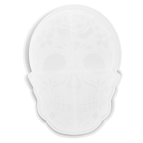 FIXOSHEE Silikonform Schädelbox Halloween DIY Gießform aus Hochwertigem Silikon Wiederverwendbar Glatt für Schmuck und Dekoration zum Basteln von FIXOSHEE