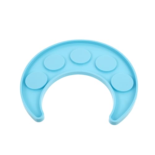 FIXOSHEE Silikonform Tablett Mondform Weinglashalter DIY Silikon Gießform Kristall Tropfenform Langlebig Sicher Leicht zu Reinigen für Kreative Handwerksprojekte von FIXOSHEE