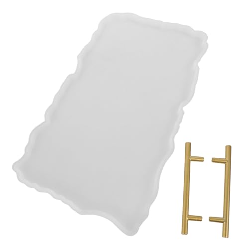 FIXOSHEE Silikonform Tray Gießform mit Griffen Epoxidharz Diy Tablett Form Unregelmäßiges Design Robustes Silikon Einfaches Entformen für Schmuckhalter und Wohnaccessoires FIXOSHEE Silikonform Tray Gießform mit Griffen Epoxidharz Diy Tablett Form Unregelmäßiges Design Robustes Silikon Einfaches Entformen für Schmuckhalter und Wohnaccessoires von FIXOSHEE