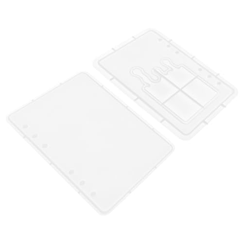 FIXOSHEE Silikonform für Binder Notebook Cover DIY Epoxidharz Basteln Langlebig Wiederverwendbar Glatte Oberfläche Vielseitig für Harz Geeignet Eiscreme Flow Sand von FIXOSHEE