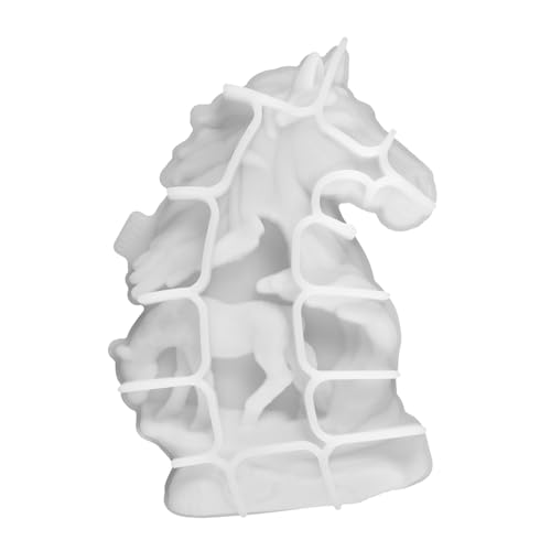 FIXOSHEE Silikonform für DIY Bastelarbeiten Pferdeskulptur Gießform Elastisch Reißfest mit Glatter Oberfläche für Details Resin Harz Form für Bastelfreunde von FIXOSHEE