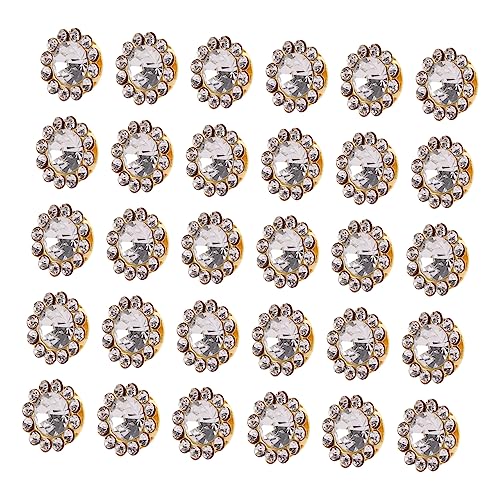 FIXOSHEE Sonnenblumen Strassknöpfe Nähzubehör für DIY Schmuck Dekoration für Kleidung Hochzeiten und Alben Glänzende Strassapplikationen von FIXOSHEE