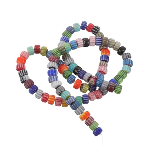 FIXOSHEE Strang Bunte Glasperlen Handgefertigte Lose Kürbis-perlen für DIY Schmuck Vielseitige Bastelperlen für Armband und Halskette Robustes Material Originelles Schmuckzubehör FIXOSHEE Strang Bunte Glasperlen Handgefertigte Lose Kürbis-perlen für DIY Schmuck Vielseitige Bastelperlen für Armband und Halskette Robustes Material Originelles Schmuckzubehör von FIXOSHEE