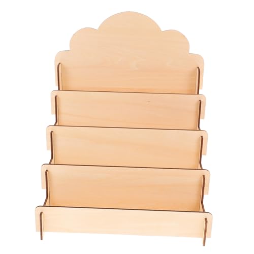 FIXOSHEE Stufiger Holzkarten präsentationsständer Robuster Grußkartenhalter für Theke Büro und Einzelhandel Platzsparend Multifunktional zur Organisierten Karten Postkartenpräsentation von FIXOSHEE