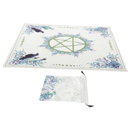 FIXOSHEE Tarot Tischdecke mit aus Grünem Velours Rutschfestes Wahrsage Tuch für Tarot Spiele und Astrologie Stoffbeutel für Praktischen Transport und Dekoration FIXOSHEE Tarot Tischdecke mit aus Grünem Velours Rutschfestes Wahrsage Tuch für Tarot Spiele und Astrologie Stoffbeutel für Praktischen Transport und Dekoration von FIXOSHEE