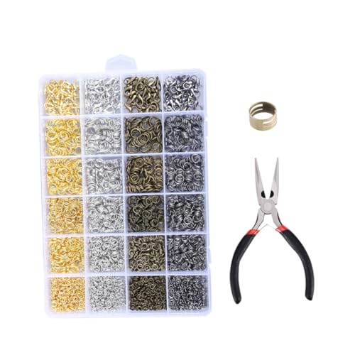 FIXOSHEE Teiliges DIY Schmuckzubehör mit Karabinerverschlüssen Geschlossenen Ringen und Zangen Langlebige für Armbänder Halsketten und Kreative Bastelprojekte FIXOSHEE Teiliges DIY Schmuckzubehör mit Karabinerverschlüssen Geschlossenen Ringen und Zangen Langlebige für Armbänder Halsketten und Kreative Bastelprojekte von FIXOSHEE