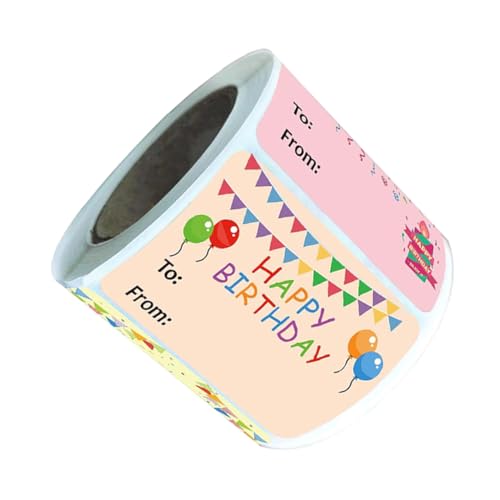 FIXOSHEE Teiliges Geburtstagsaufkleber Bunte Happy Birthday Etiketten Sticker für Party Mitgebsel Büro Dekoration Vielfältige Designs für Feierlichkeiten FIXOSHEE Teiliges Geburtstagsaufkleber Bunte Happy Birthday Etiketten Sticker für Party Mitgebsel Büro Dekoration Vielfältige Designs für Feierlichkeiten von FIXOSHEE