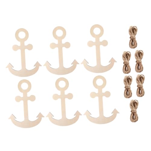 FIXOSHEE Teiliges Holzanker zum Basteln Robuste Unbemalte Holzanhänger mit Maritimem Design für DIY Nautical Crafts Sommerparty Deko Lernprojekte und Dekoration FIXOSHEE Teiliges Holzanker zum Basteln Robuste Unbemalte Holzanhänger mit Maritimem Design für DIY Nautical Crafts Sommerparty Deko Lernprojekte und Dekoration von FIXOSHEE