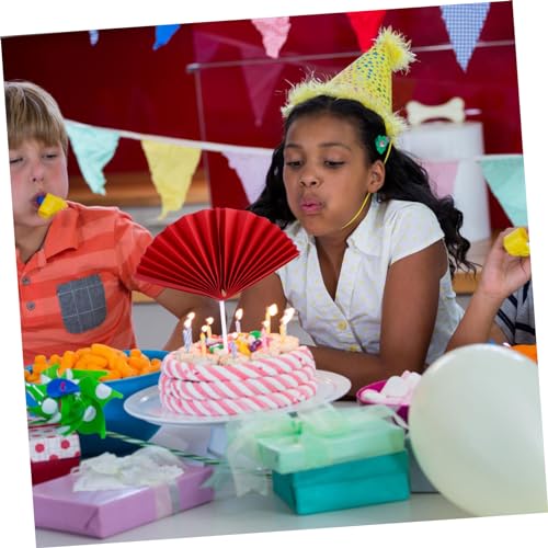 FIXOSHEE Teiliges Rote Papierfächer Cake Picks Kreative Tortendeko Cake Toppers für Geburtstagsparty Unvergessliche Fotos Sichere Papiermaterialien FIXOSHEE Teiliges Rote Papierfächer Cake Picks Kreative Tortendeko Cake Toppers für Geburtstagsparty Unvergessliche Fotos Sichere Papiermaterialien von FIXOSHEE