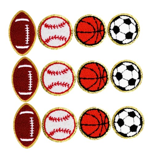 FIXOSHEE Teiliges Sports Bügelbild aus Polyester Bestickte Baseball Basketball Football und Soccer Patches Faderesistente Strapazierfähige Applikationen zum Aufbügeln oder Annähen für DIY FIXOSHEE Teiliges Sports Bügelbild aus Polyester Bestickte Baseball Basketball Football und Soccer Patches Faderesistente Strapazierfähige Applikationen zum Aufbügeln oder Annähen für DIY von FIXOSHEE
