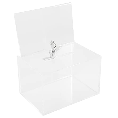FIXOSHEE Transparenter Spendenkasten mit Schloss Multifunktionale Vorschlagsbox für Spenden Beschwerden und Abstimmungen für Klassenräume und Orte FIXOSHEE Transparenter Spendenkasten mit Schloss Multifunktionale Vorschlagsbox für Spenden Beschwerden und Abstimmungen für Klassenräume und Orte von FIXOSHEE
