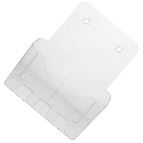 FIXOSHEE Transparenter Wandmontierter Dokumentenhalter aus Robustem Abs Platzsparender Organizer für Dokumente Vielseitig Einsetzbar im Büro Stabiler Aufbewahrungsbehälter für Prospekte von FIXOSHEE