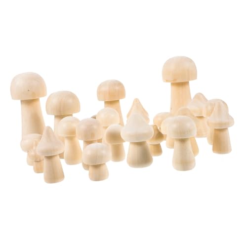 FIXOSHEE Unbemalte Mini holzpilze Verschiedene DIY Bastelpilze für Kreative Holzdeko Pilzfiguren Naturholz für Indoor Outdoor Dekoration FIXOSHEE Unbemalte Mini holzpilze Verschiedene DIY Bastelpilze für Kreative Holzdeko Pilzfiguren Naturholz für Indoor Outdoor Dekoration von FIXOSHEE