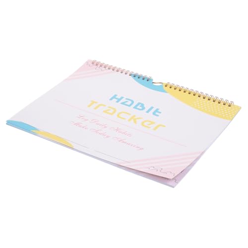 FIXOSHEE Undatierter Habit Tracker Planer Spiralbindung Monatsübersicht Einfaches Design für Effektives Zieltracking für Schüler Lehrer Mütter und Persönliche Entwicklung von FIXOSHEE