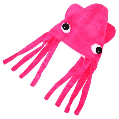 FIXOSHEE Velours Squid Hut Cartoon Tiermütze Weicher Lustiger Hut Lustiges Kostümaccessoire für Erwachsene und Karneval Halloween Fasching FIXOSHEE Velours Squid Hut Cartoon Tiermütze Weicher Lustiger Hut Lustiges Kostümaccessoire für Erwachsene und Karneval Halloween Fasching von FIXOSHEE