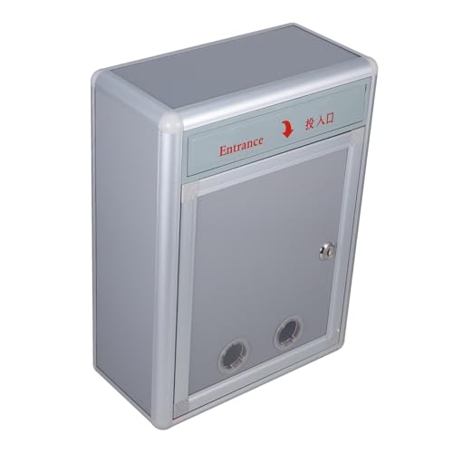FIXOSHEE Verschließbare Wandmontage Vorschlagsbox aus Edelstahl und Aluminiumlegierung Großes Briefkasten design für Büro Schule Spenden Sichere Aufbewahrung von Briefen und Beschwerden FIXOSHEE Verschließbare Wandmontage Vorschlagsbox aus Edelstahl und Aluminiumlegierung Großes Briefkasten design für Büro Schule Spenden Sichere Aufbewahrung von Briefen und Beschwerden von FIXOSHEE