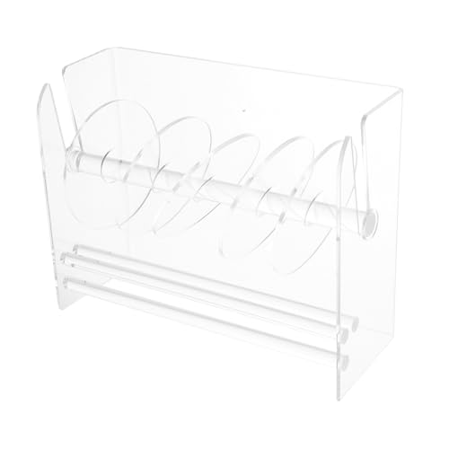 FIXOSHEE Verstellbarer Acryl Etiketten Sticker Spender Fächer Mehrfach Organizer Transparent Platzsparend für Büro Zuhause Schule und Studio Desktop Tape Dispenser FIXOSHEE Verstellbarer Acryl Etiketten Sticker Spender Fächer Mehrfach Organizer Transparent Platzsparend für Büro Zuhause Schule und Studio Desktop Tape Dispenser von FIXOSHEE