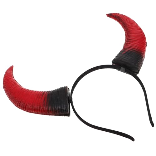 FIXOSHEE Verstellbares Dämonen-haarreif mit Realistischen Hörnern Komfortables Halloween-kostümzubehör für Erwachsene und Auffälliges Party-accessoire für Karneval und Cosplay von FIXOSHEE