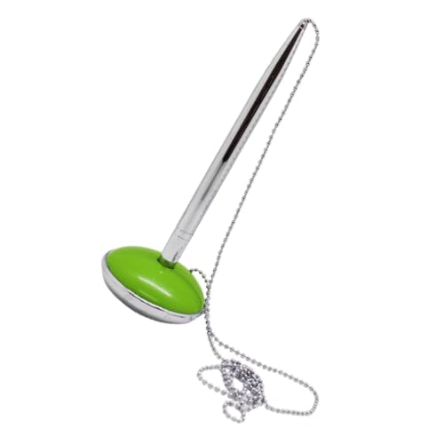 FIXOSHEE Vertikaler Tisch Kugelschreiber mit Kette Ergonomisch Komfortabel Glattes Schreiben Langlebige Farbe Büro Schreibtisch Stift für Empfang und Hotelbereich von FIXOSHEE