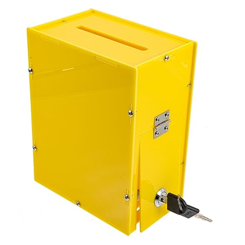 FIXOSHEE Wandverriegelungsbox aus Acryl Verschließbare Stimmzettelbox mit Robustem Schloss für Spenden Vorschläge und Beschwerdeeinreichungen FIXOSHEE Wandverriegelungsbox aus Acryl Verschließbare Stimmzettelbox mit Robustem Schloss für Spenden Vorschläge und Beschwerdeeinreichungen von FIXOSHEE