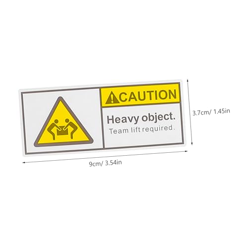 FIXOSHEE Warnhinweis Aufkleber Schwerlast Rolle Etiketten für Versand Verpackung Logistik Gefahrgut Kennzeichnung von FIXOSHEE