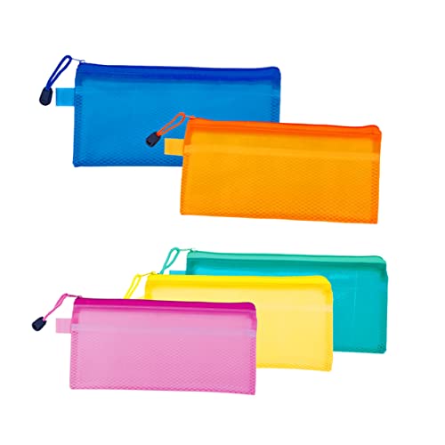 FIXOSHEE Wasserdichter Reißverschlussbeutel Mattes Portfolio für Dokumente Teiliges für Reiseunterlagen und Aufbewahrung PVC Clip Tasche Zufälligen Farben Zufällige Farbe Zufällige Farbe von FIXOSHEE