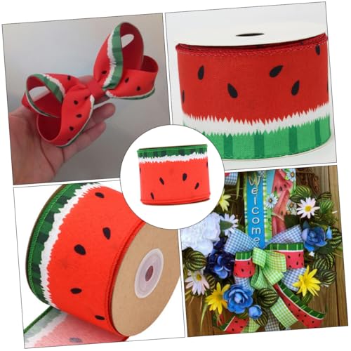 FIXOSHEE Wassermelonen Muster Dekoband Langlebiges Komfortables Geschenkband für DIY Basteln Blumenverpackung Kleidungsschleifen Vielseitiges Bänder für Geschenkverpackung Heim und Garten FIXOSHEE Wassermelonen Muster Dekoband Langlebiges Komfortables Geschenkband für DIY Basteln Blumenverpackung Kleidungsschleifen Vielseitiges Bänder für Geschenkverpackung Heim und Garten von FIXOSHEE