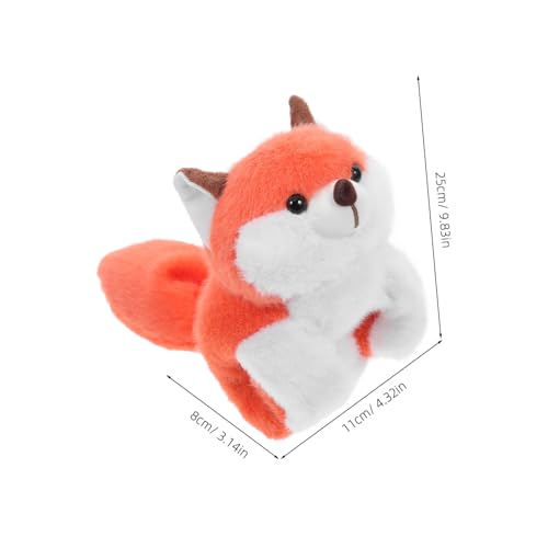 FIXOSHEE Weiches Plüsch Fuchs Schnapparmband Kuscheliges Tierarmband für Partys und Aktivitäten Einfach Anzuziehen Spaßiges Klapparmband aus Plüsch für Mädchen und Jungen FIXOSHEE Weiches Plüsch Fuchs Schnapparmband Kuscheliges Tierarmband für Partys und Aktivitäten Einfach Anzuziehen Spaßiges Klapparmband aus Plüsch für Mädchen und Jungen von FIXOSHEE