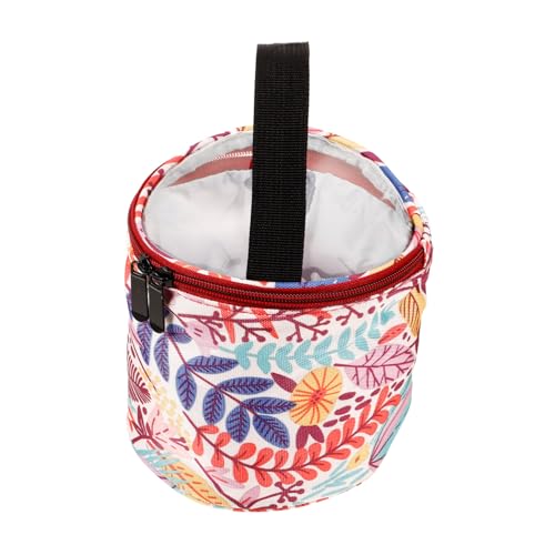 FIXOSHEE Wollgarn Aufbewahrungstasche mit Reißverschluss Langlebige Stricktasche für Handarbeiten Kompakt Tragbar für Reisen Garnbeutel für DIY Häkelsets von FIXOSHEE